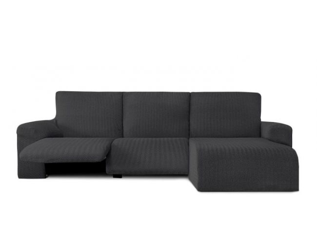 Funda para sofá chaiselongue con relax "Pop" brazo corto