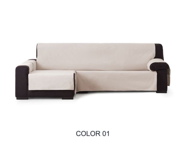 Funda cubre sofás chaiselongue "Europa" practica color 01