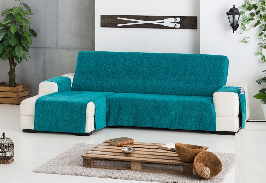 Funda Cubre Sofás chaise longue "Sueños". Medidas de largo de 2,40 mts