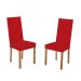 Dos Fundas para asiento y respaldo de sillas tejido "Izaskum" en color rojo. Super-Oferta