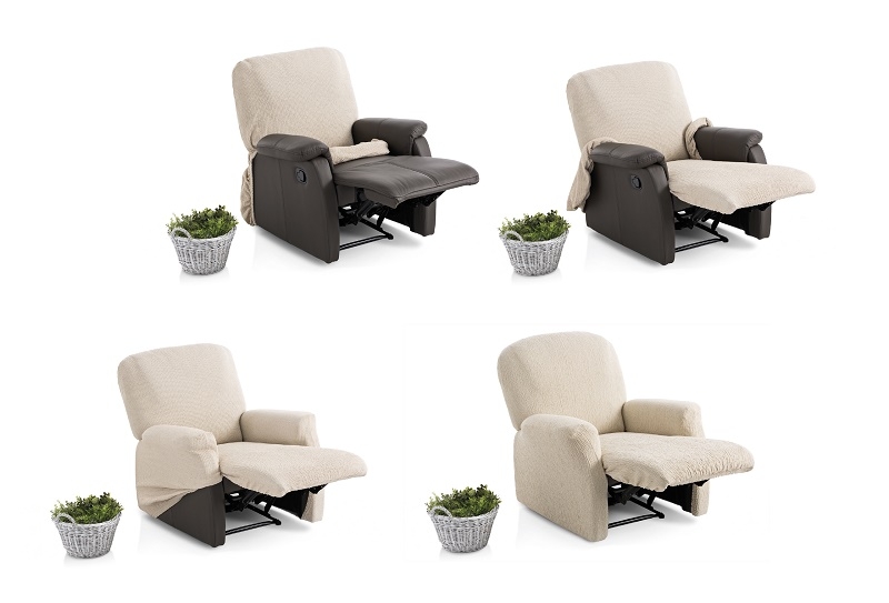 Colocación funda elástica para sillón relax completo "Apia" (Pie unido)