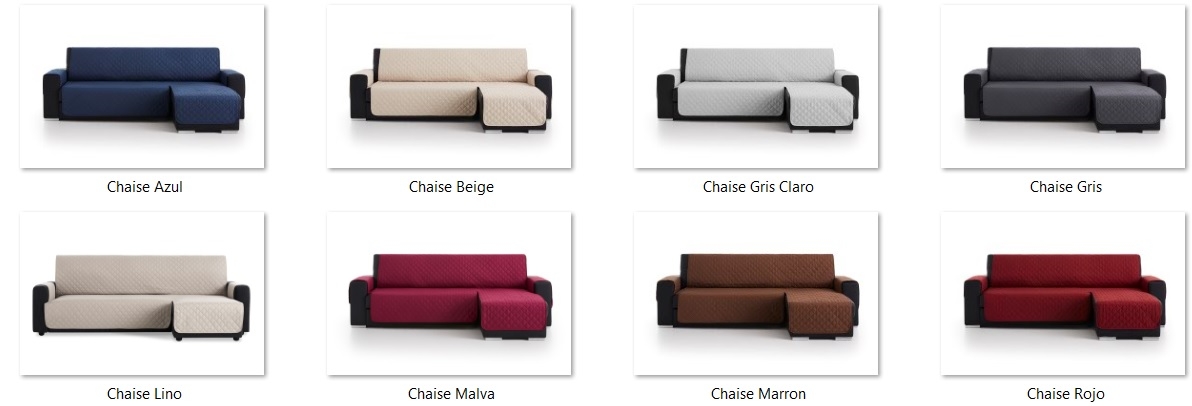 Detalle colores tejido "Couch" para sofá chaiselongue