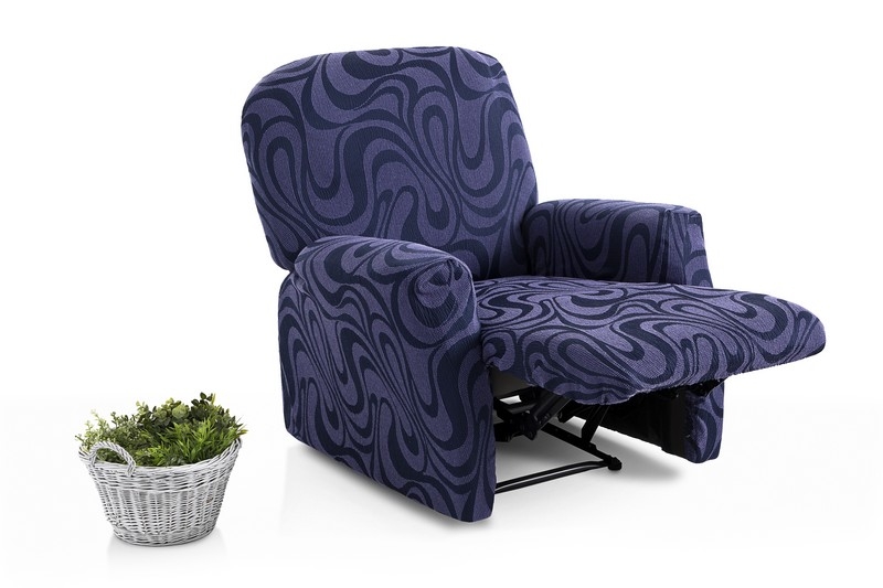 Funda elástica para sillón relax completo "Danau" (Pie unido)
