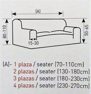 Medidas funda de sofá "Pedana"