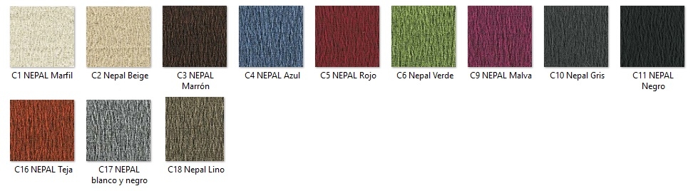 Gama de colores funda de sofá "Himalaya"