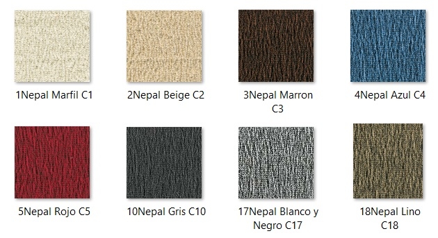 Gama de color funda de sofá elástica "Himalaya"