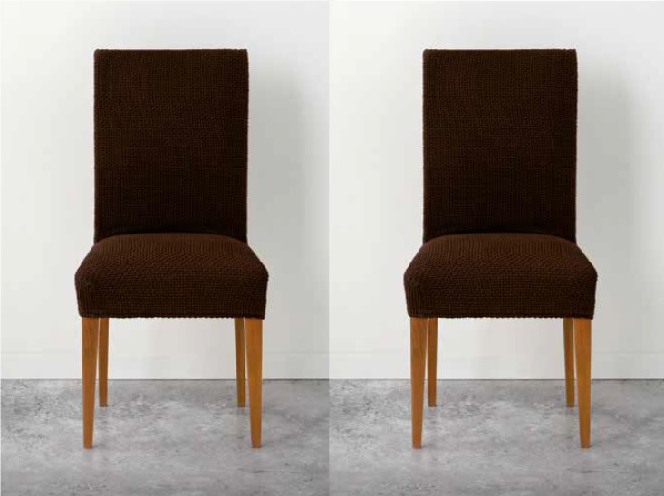 Pack de dos fundas para asiento y respaldo de sillas "Dorina"