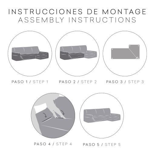 Instrucciones de montage de la funda chaiselongue con relax