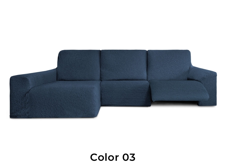 Funda de sofá chaiselongue "Ave" brazo largo con módulos abatibles Funda de sofá chaiselongue "Ave" brazo largo con módulos abatibles